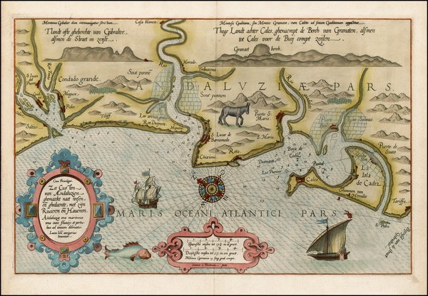 24-Spain Map By Lucas Janszoon Waghenaer