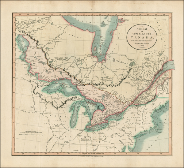 35-Midwest and Canada Map By John Cary