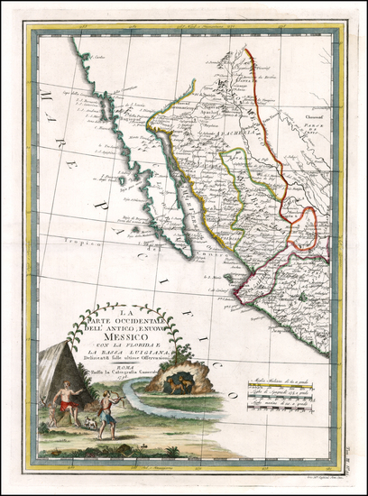 100-Texas, Southwest, Baja California and California Map By Giovanni Maria Cassini