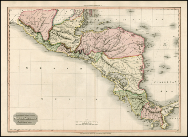 0-Mexico and Central America Map By John Pinkerton