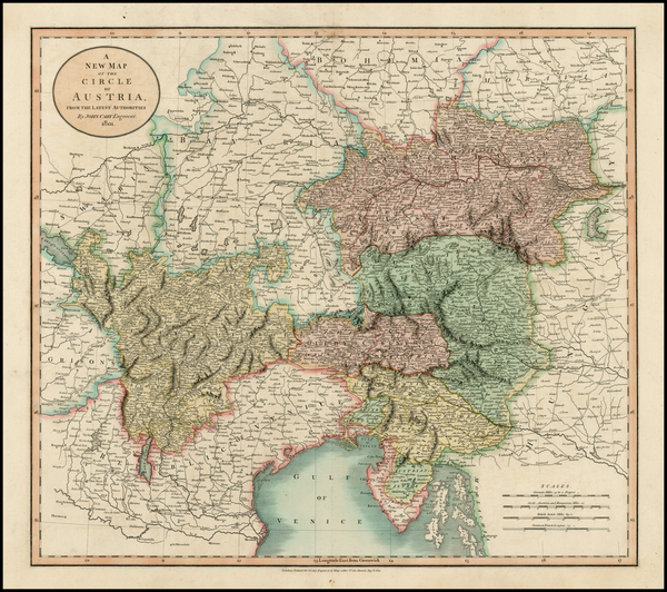 88-Austria and Balkans Map By John Cary