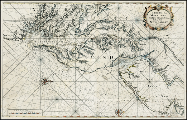 53-Mid-Atlantic and Southeast Map By William Mount  &  Thomas Page