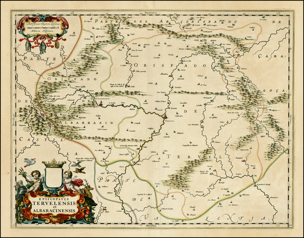 53-Spain Map By Johannes Blaeu