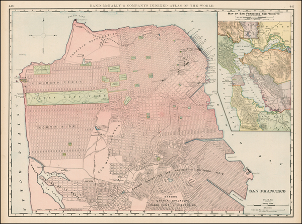 20-California Map By William Rand  &  Andrew McNally