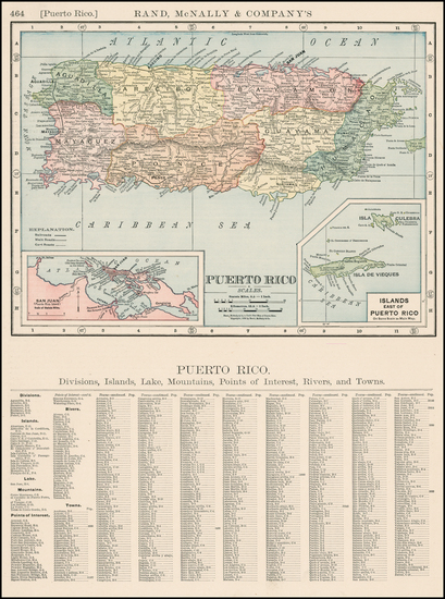 37-Caribbean Map By Rand McNally & Company