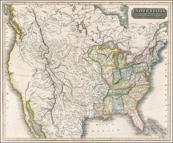 3-United States, Plains, Southwest, Rocky Mountains and California Map By John Thomson