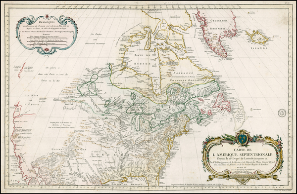 92-United States, Midwest, Plains, Southwest, Rocky Mountains and North America Map By Jacques Nic