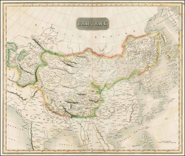 79-China, Central Asia & Caucasus and Russia in Asia Map By John Thomson