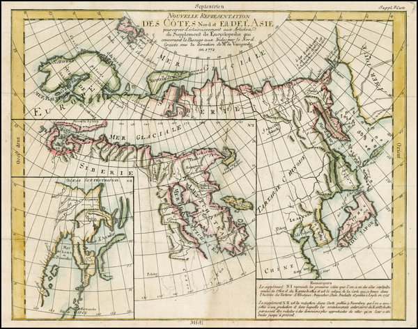 88-World, Polar Maps, Asia, China, Japan and Russia in Asia Map By Denis Diderot / Didier Robert d