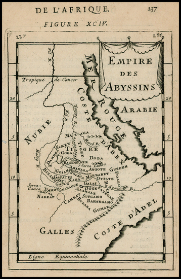 44-North Africa and East Africa Map By Alain Manesson Mallet