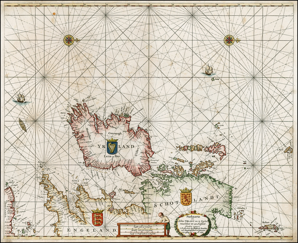 25-British Isles, Scotland and Ireland Map By Hendrick Doncker