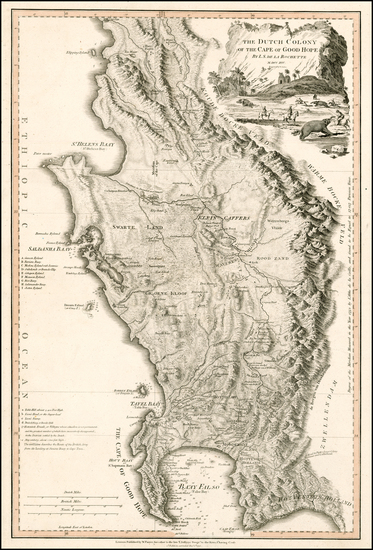 76-South Africa Map By William Faden