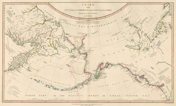 100-Alaska, Russia in Asia and Canada Map By William Faden