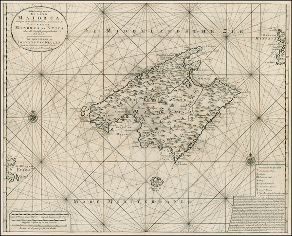 66-Spain and Balearic Islands Map By Johannes Van Keulen