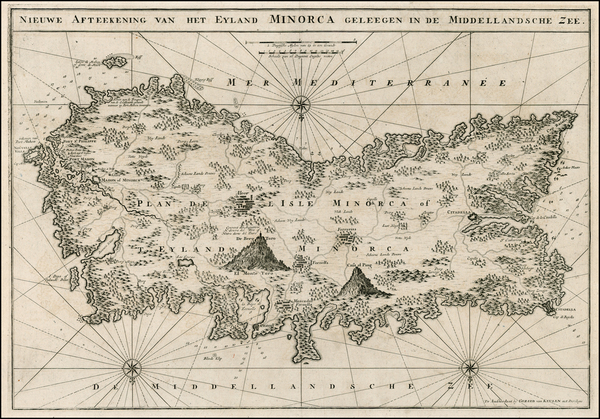 68-Spain and Balearic Islands Map By Johannes Van Keulen