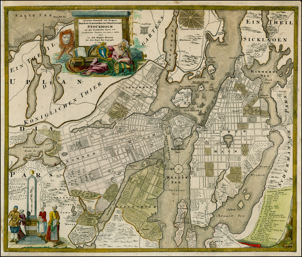 39-Scandinavia and Sweden Map By Johann Baptist Homann