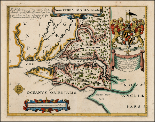 92-Mid-Atlantic Map By John Ogilby