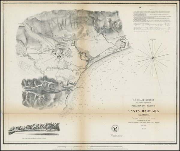 91-California Map By United States Coast Survey