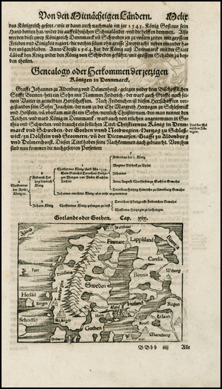 68-Baltic Countries and Scandinavia Map By Sebastian Munster