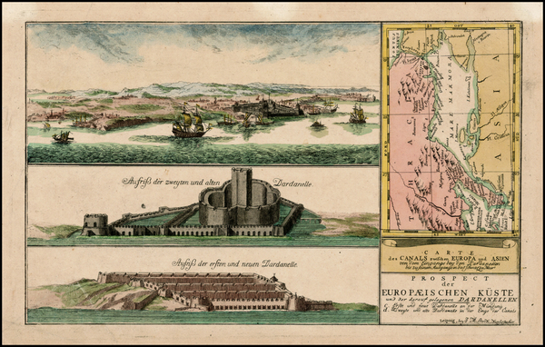 46-Turkey and Turkey & Asia Minor Map By J. M. Stock