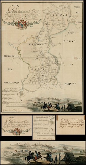 53-Italy and Southern Italy Map By Francesco Maria Tanchi