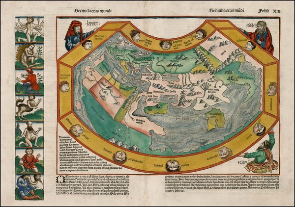 51-World and World Map By Hartmann Schedel