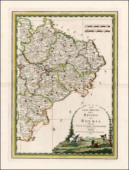 84-Czech Republic & Slovakia Map By Giovanni Maria Cassini