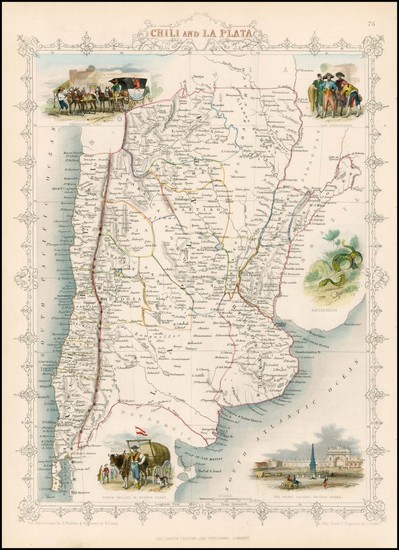24-South America Map By John Tallis