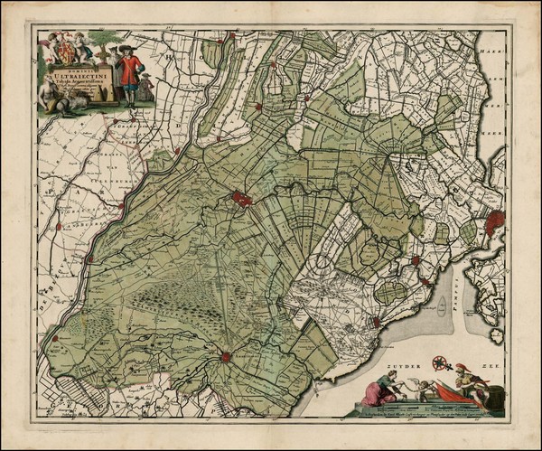 2-Netherlands Map By Carel Allard