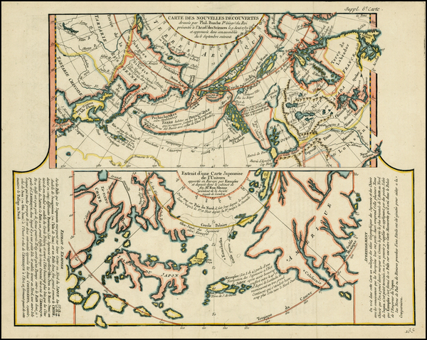 19-Alaska, Japan and Russia in Asia Map By Denis Diderot / Didier Robert de Vaugondy