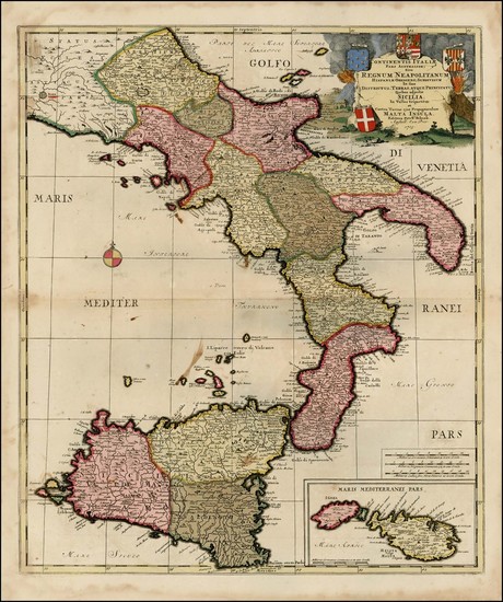 8-Italy and Balearic Islands Map By Peter Schenk