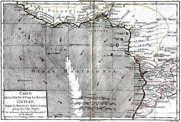 78-Africa and West Africa Map By Rigobert Bonne