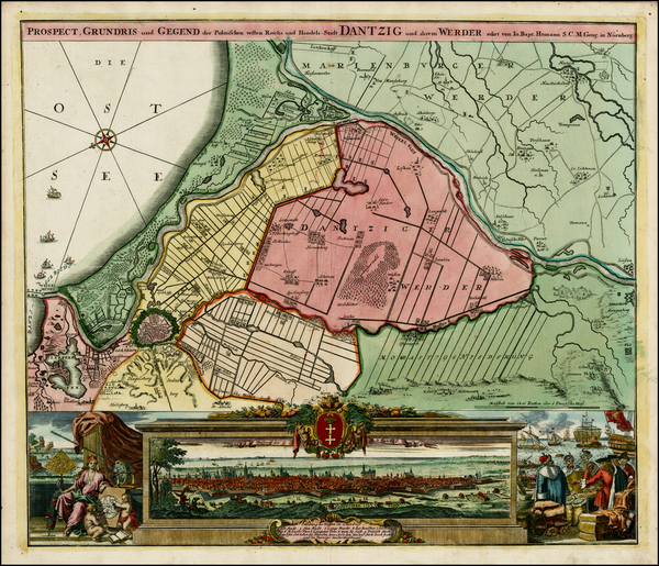 48-Poland, Balkans and Germany Map By Johann Baptist Homann