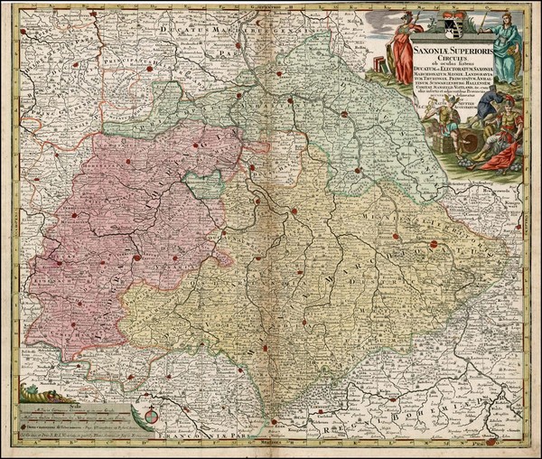 1-Czech Republic & Slovakia and Germany Map By Matthaus Seutter