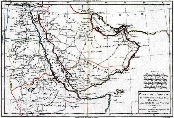 89-Asia and Middle East Map By Rigobert Bonne