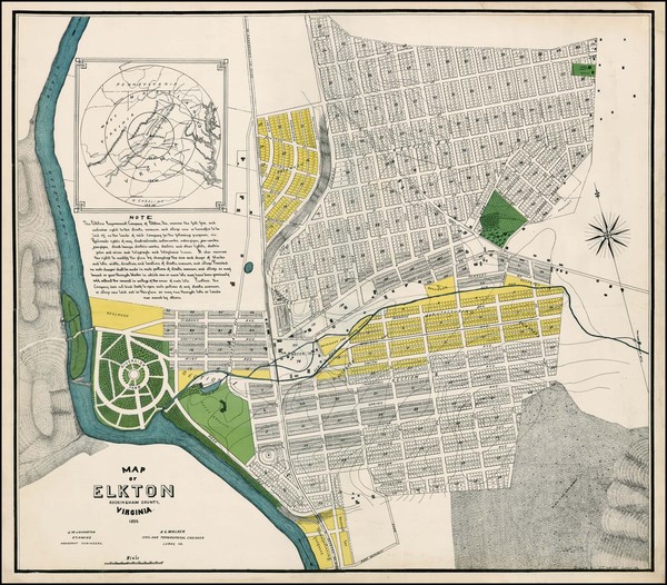 60-Southeast Map By E.T. Amiss / Elkton Improvement Company