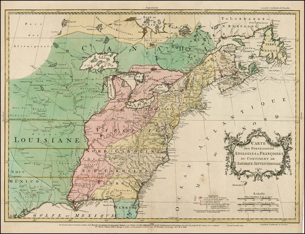 78-United States, North America and Canada Map By Jean Palairet