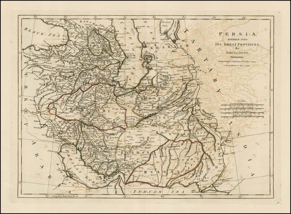 30-Central Asia & Caucasus and Middle East Map By Samuel Dunn