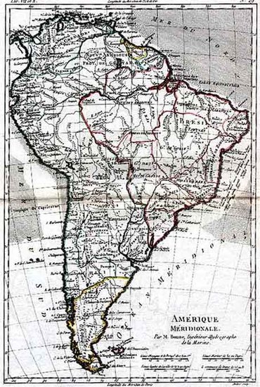 24-South America Map By Rigobert Bonne