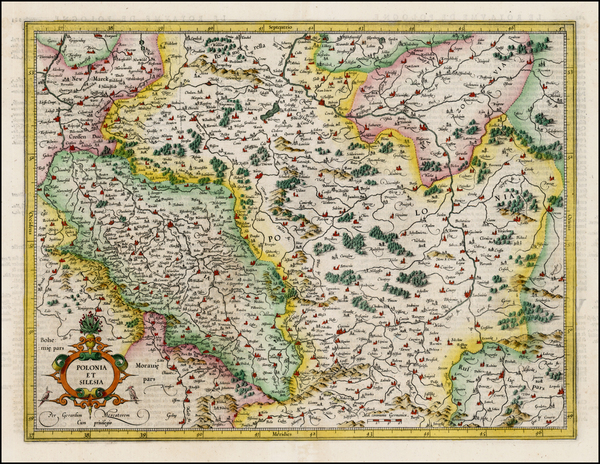 75-Poland Map By Gerhard Mercator