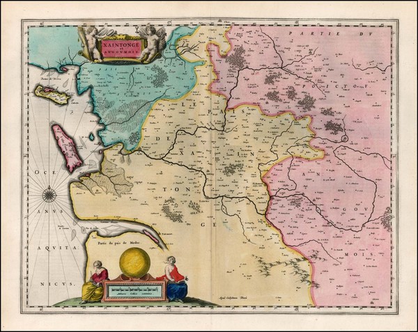 48-France Map By Willem Janszoon Blaeu