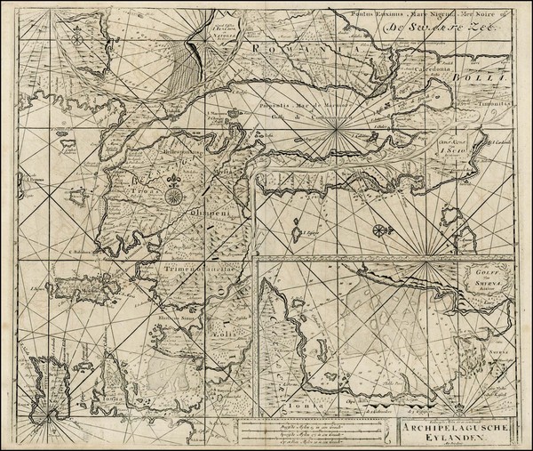 11-Turkey, Turkey & Asia Minor, Balearic Islands and Greece Map By Johannes Van Keulen