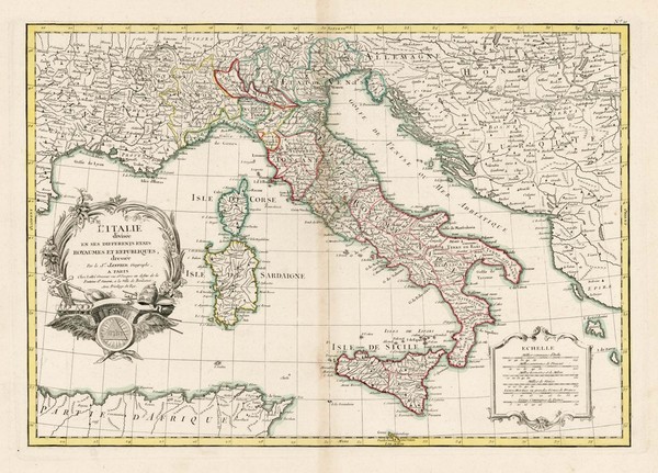 79-Italy, Mediterranean and Balearic Islands Map By Jean Janvier