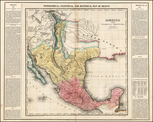 45-Texas, Plains, Southwest, Rocky Mountains, Mexico and Baja California Map By Henry Charles Care