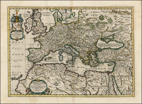 55-Europe, Europe, Mediterranean, Middle East, Turkey & Asia Minor and North Africa Map By Nic