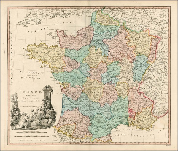 100-France Map By William Faden