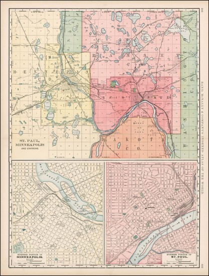 21-Midwest Map By Rand McNally & Company