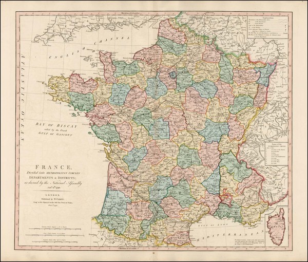 55-France Map By William Faden