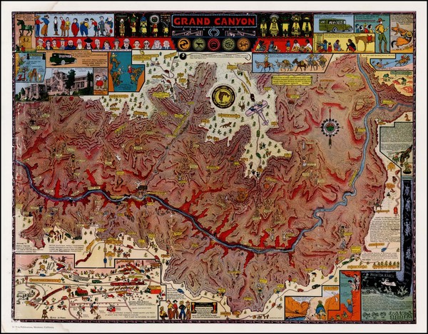 28-Southwest and California Map By Jo Mora