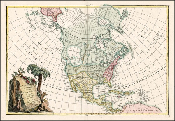 62-Alaska and North America Map By Jean Janvier